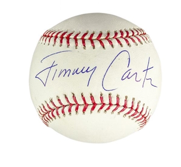 Jimmy Carter Signed Official Major League Baseball (PSA/DNA)